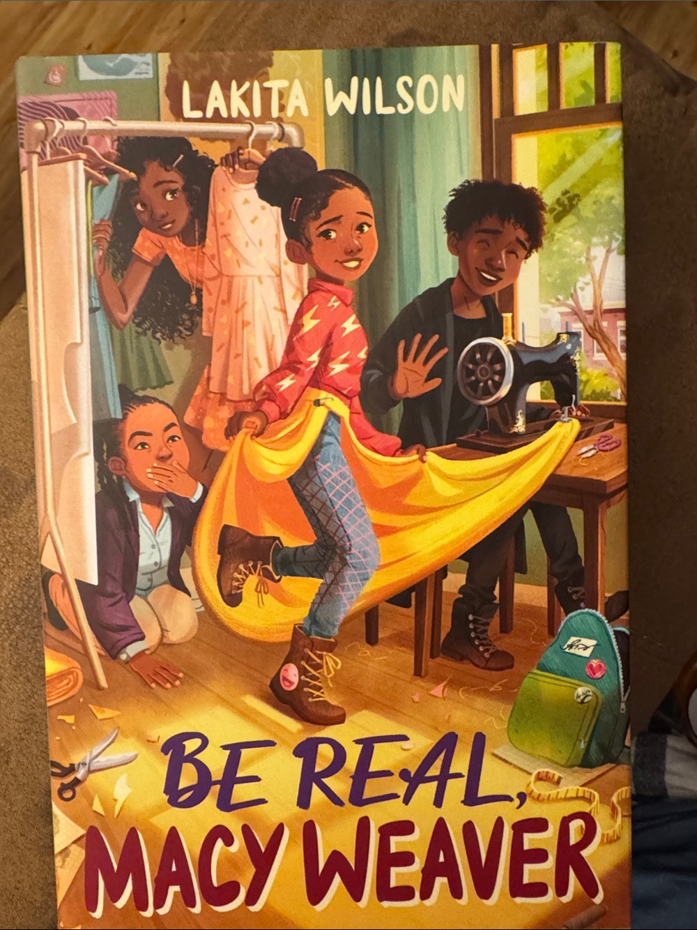 Be Real, Macy Weaver by — Yellow Cover Coffee Table Chapter Book